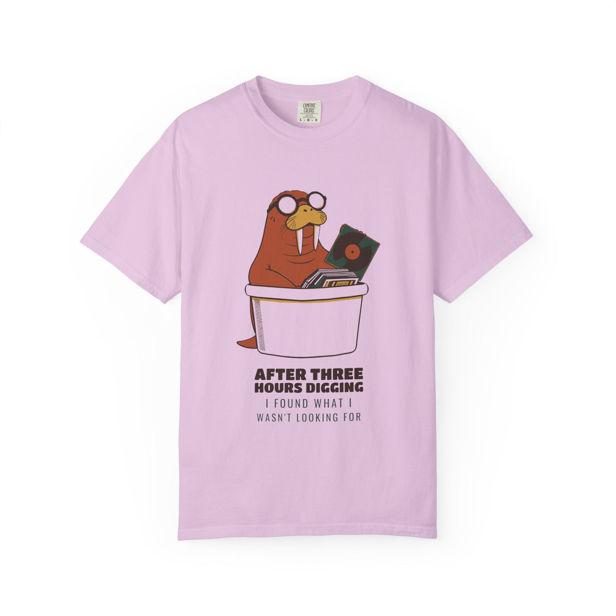Vinyl Record Digging Tee - Walrus Finds Record