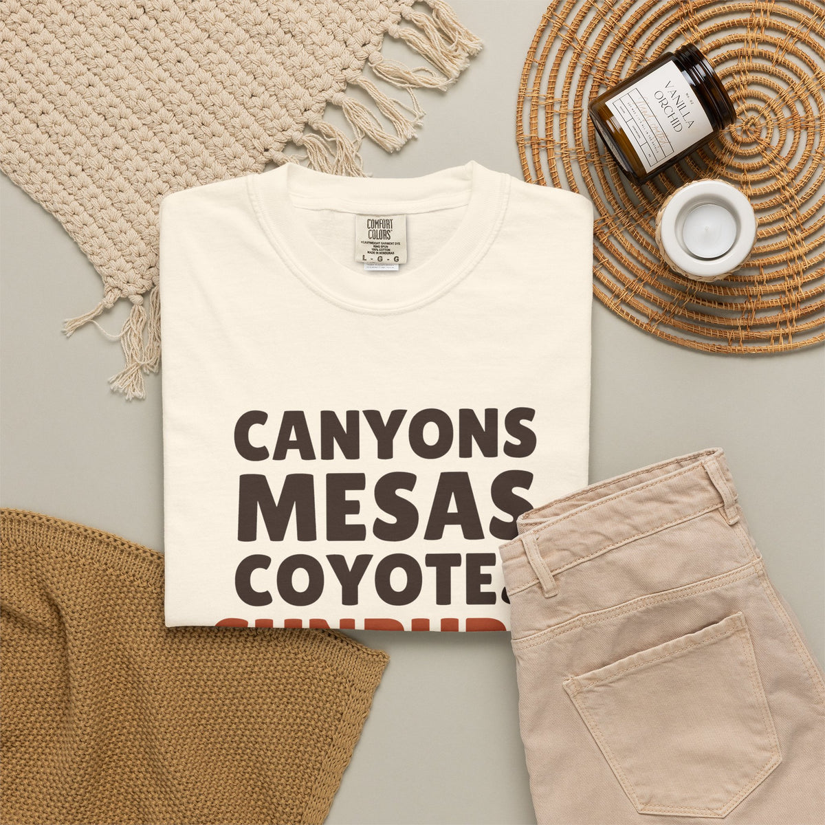 National Park Shirt - Canyons Mesas Coyotes Sunburn Tee