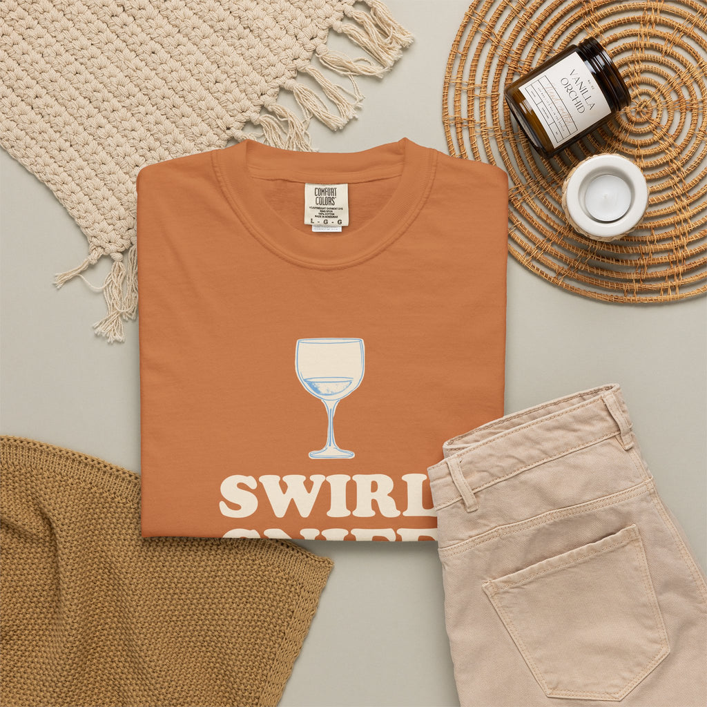 Wine Tasting Shirt - Swirl Sniff Sip Stumble Tee