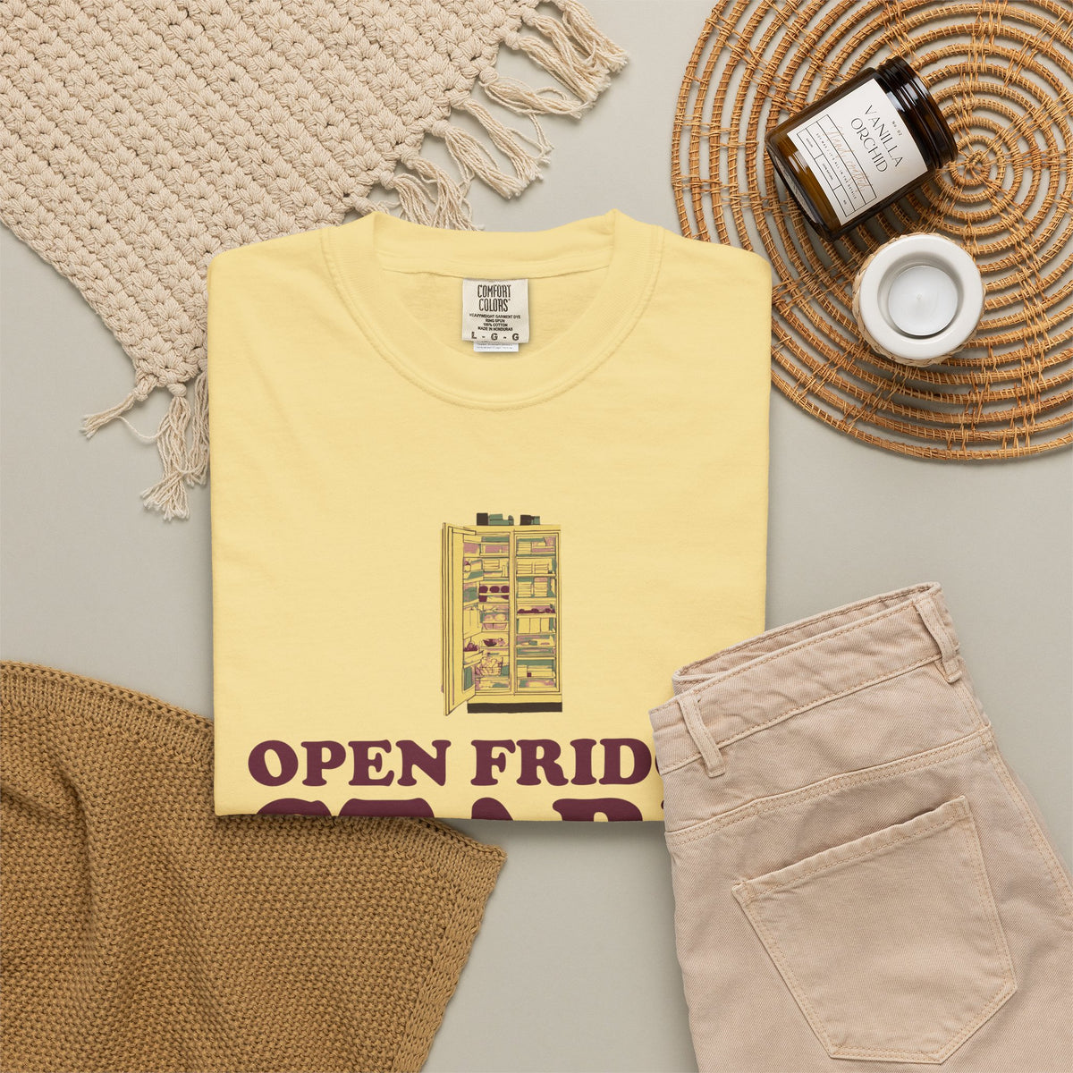 Funny Snack Lover Shirt - Open Fridge Stare Close Fridge Repeat