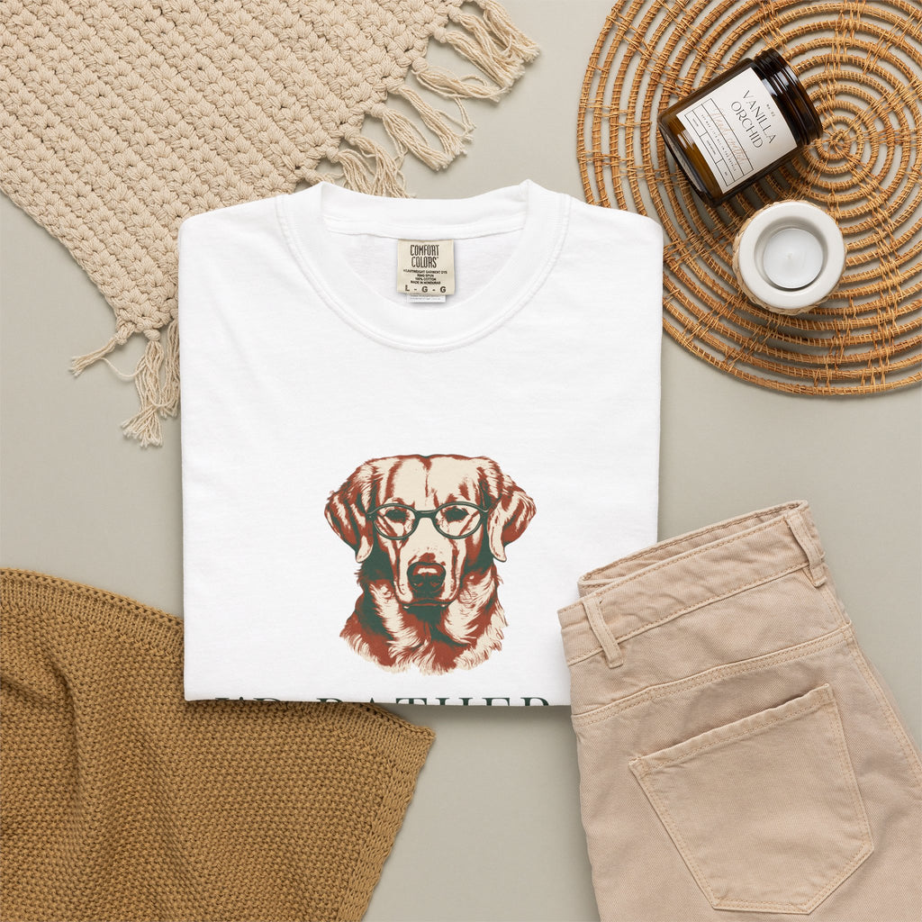 Dog And Book Lover Shirt - I'd Rather Be Reading with My Dog Tee
