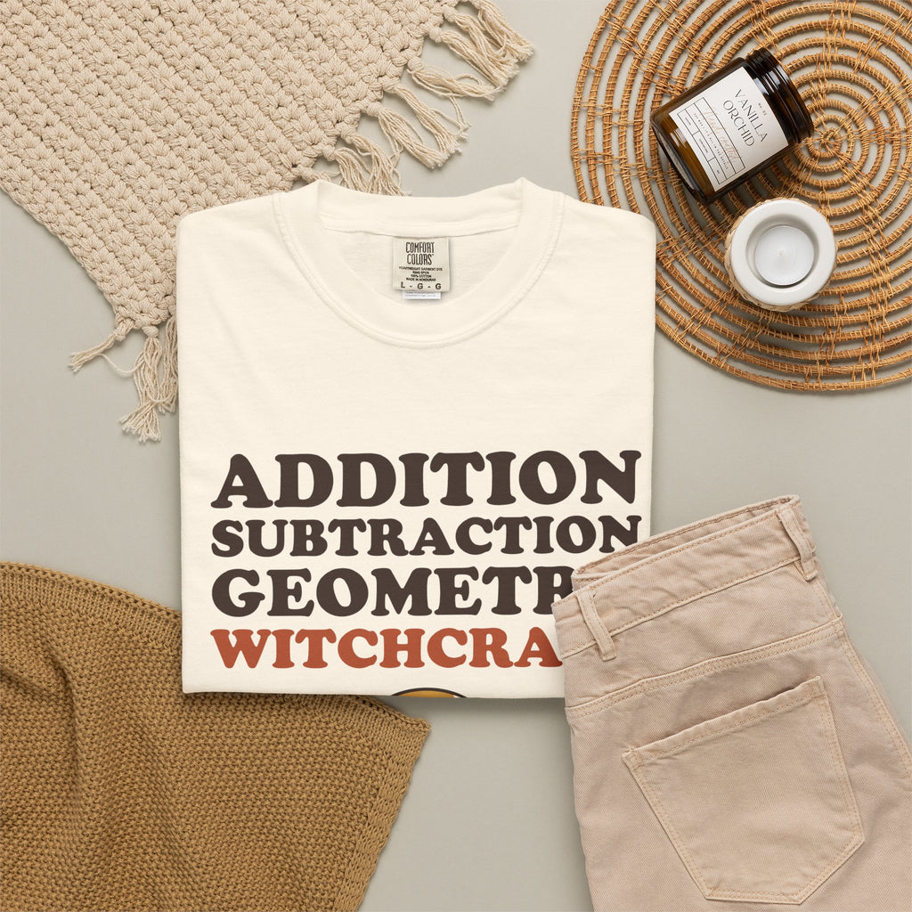 Halloween Shirt - Addition Subtraction Geometry Witchcraft