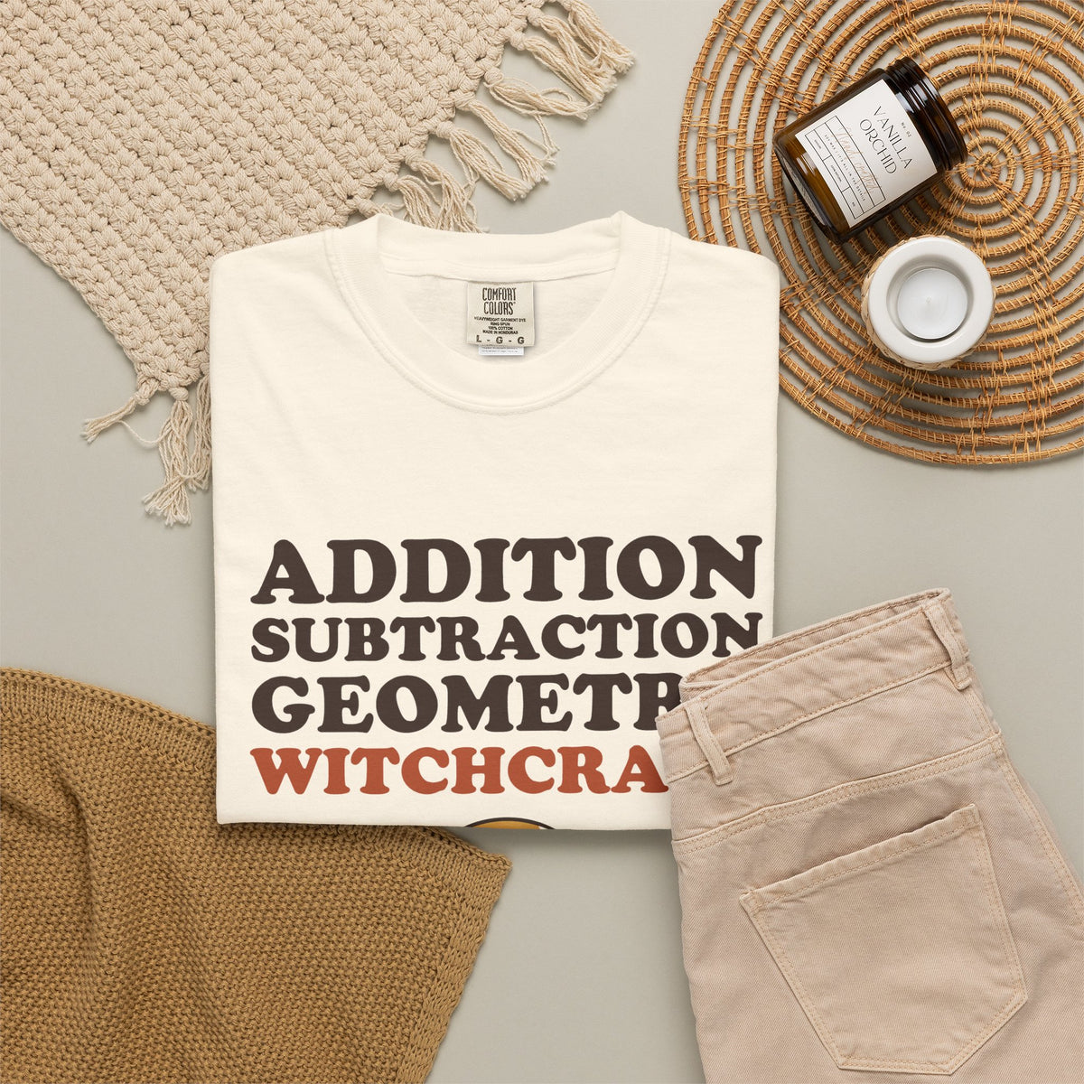 Halloween Shirt - Addition Subtraction Geometry Witchcraft