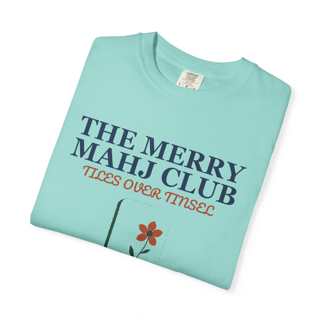 Mahjong Christmas Shirt - The Merry Mahj Club Tiles Over Tinsel