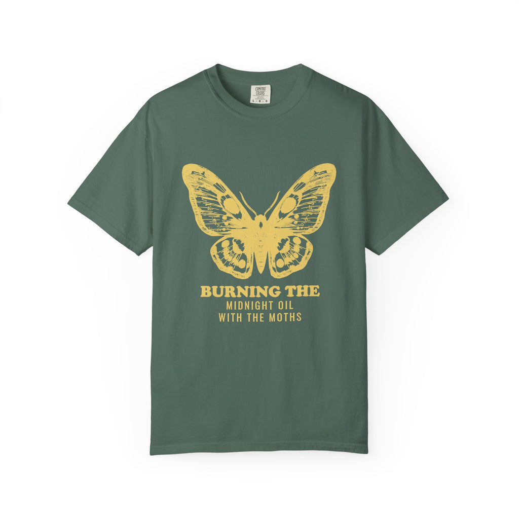 Night Owl Gift Shirt - Burning the Midnight Oil with the Moths Tee