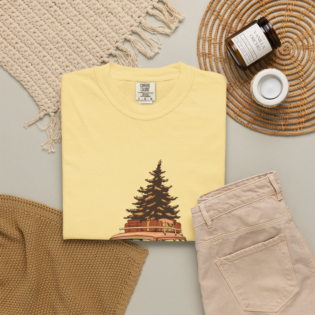 Tree Graphic Shirt - Over The River And Into Debt Tee