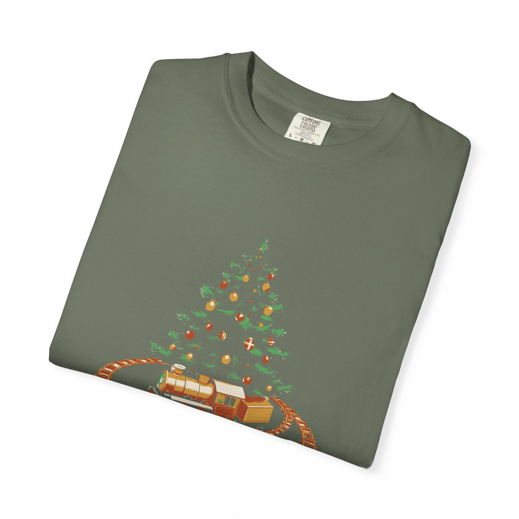 Model Train Christmas Shirt - The Tree Competes With the Layout Tee