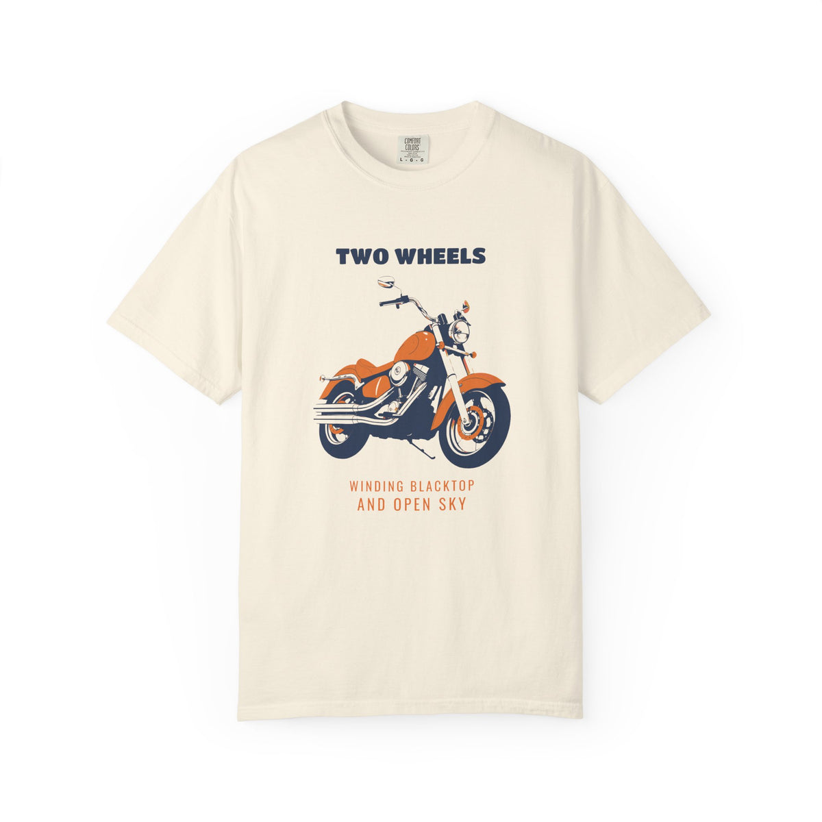 Motorcycle Rider Shirt - Two Wheels Winding Blacktop and Open Sky Tee