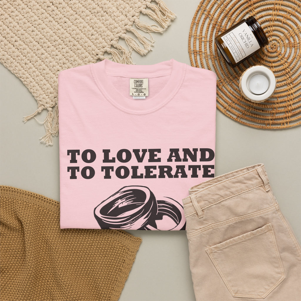 Valentine Couple Gift Shirt - To Love and to Tolerate Tee