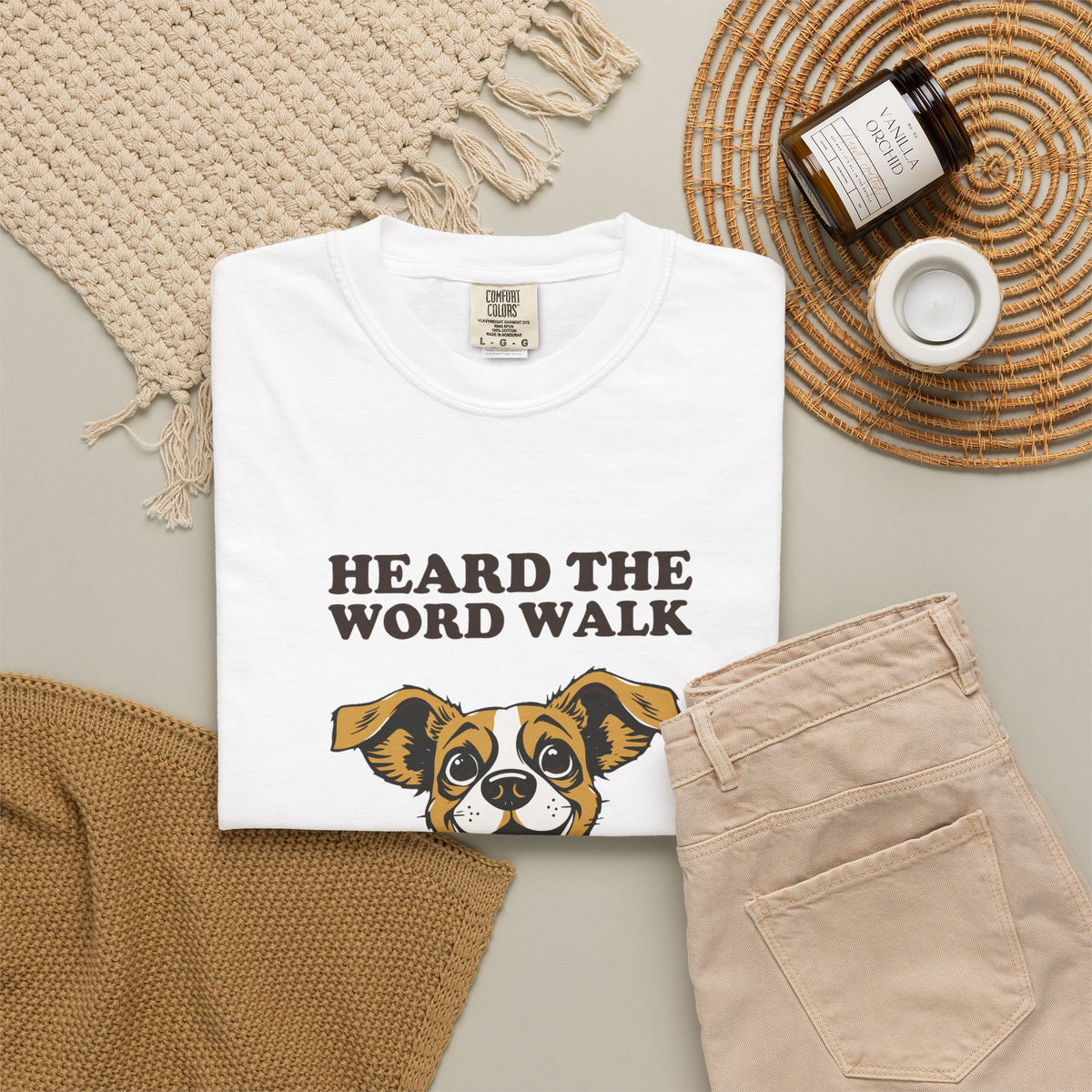 Dog Lover Shirt - Heard the Word Walk Instant Uncontrolled Chaos Tee