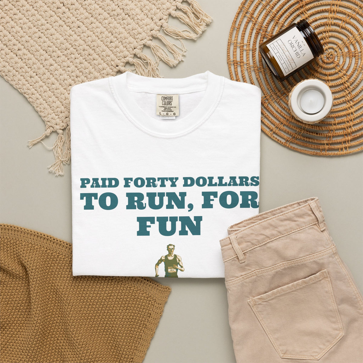 Funny Runner Shirt - Paid Forty Dollars to Run for Fun - Runner Gift