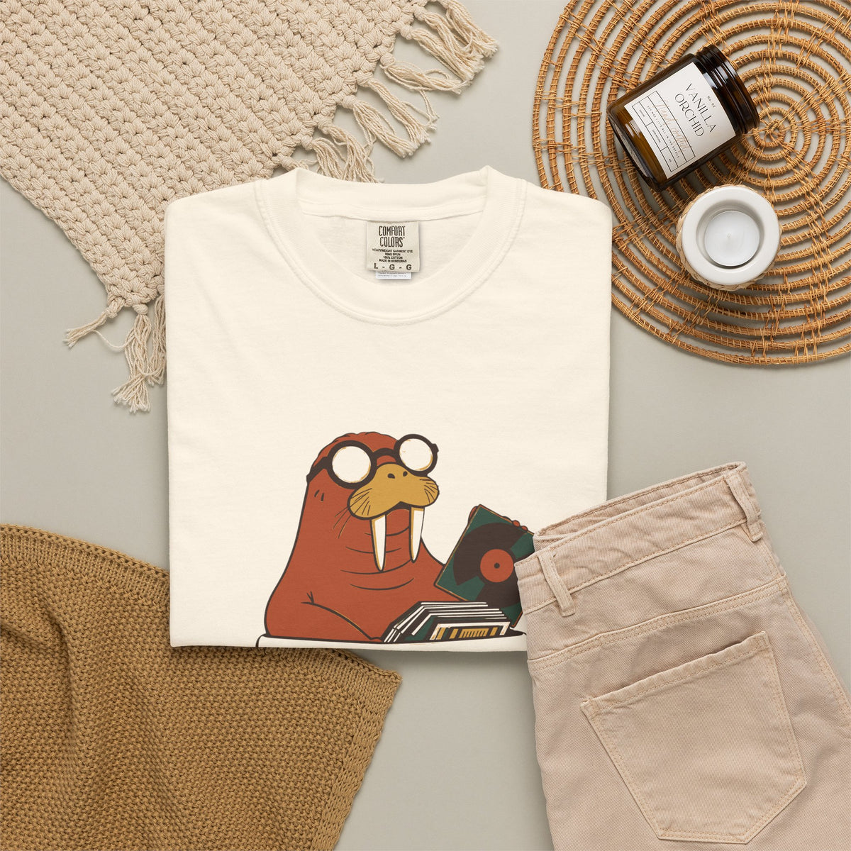 Vinyl Record Digging Tee - Walrus Finds Record