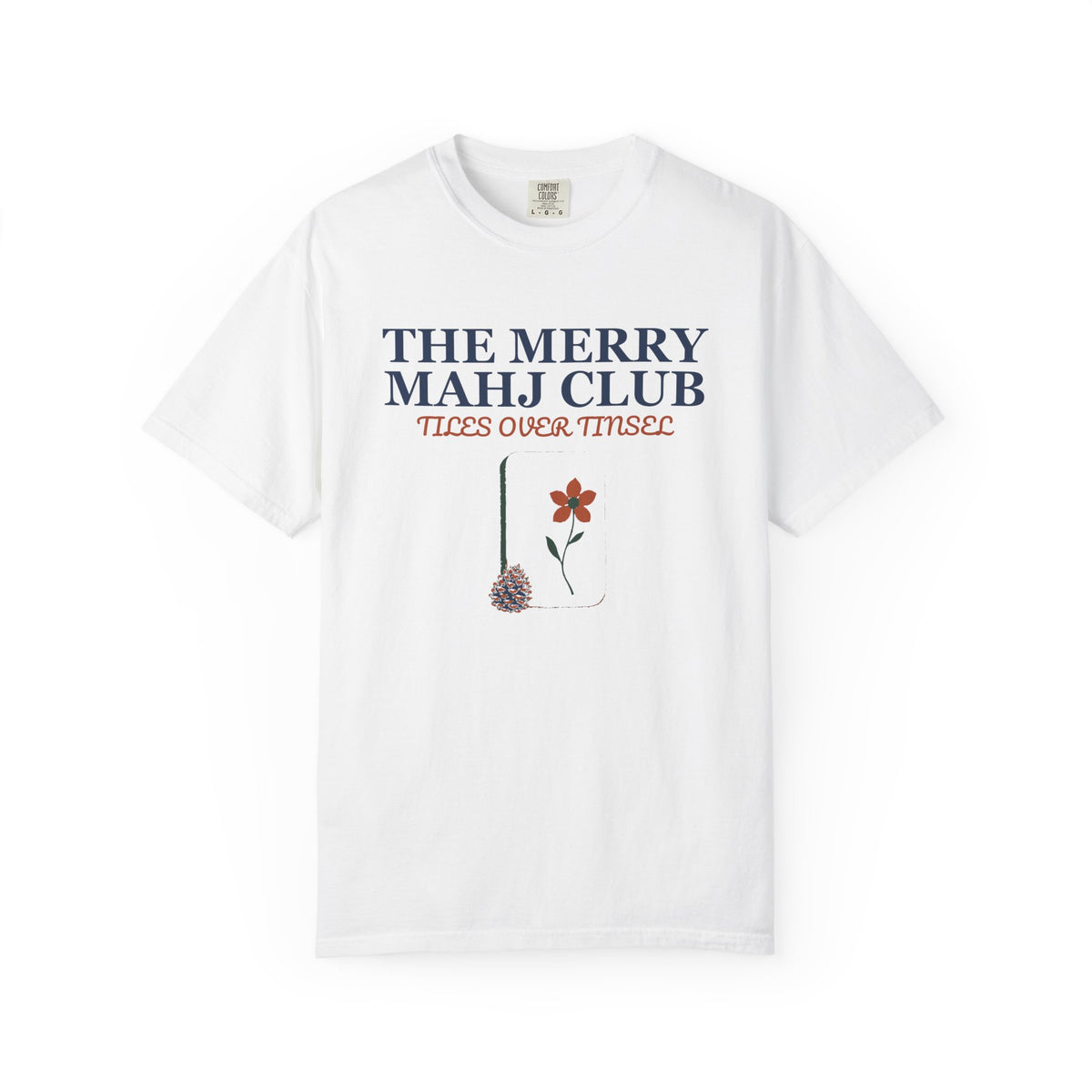 Mahjong Christmas Shirt - The Merry Mahj Club Tiles Over Tinsel