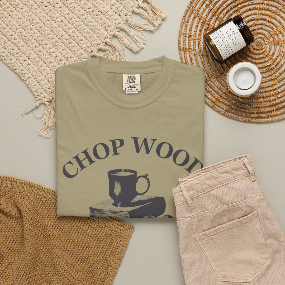 Autumn Homesteader Fall Shirt - Chop Wood Drink Cider Tee