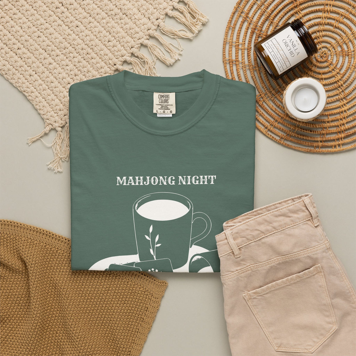 Funny Mahjong Night Spill the Tea and the Dots Shirt Tee