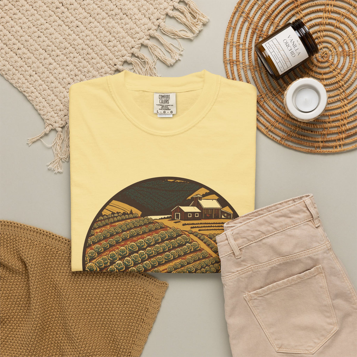 Vegetable Gardener Shirt - Vegetable Farm Hillside Tee
