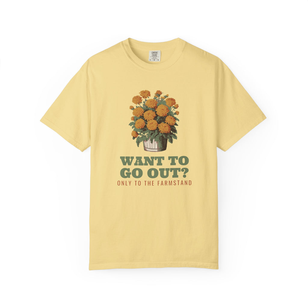 Introvert Fall Shirt - Want to Go out? Only to the Farmstand Tee