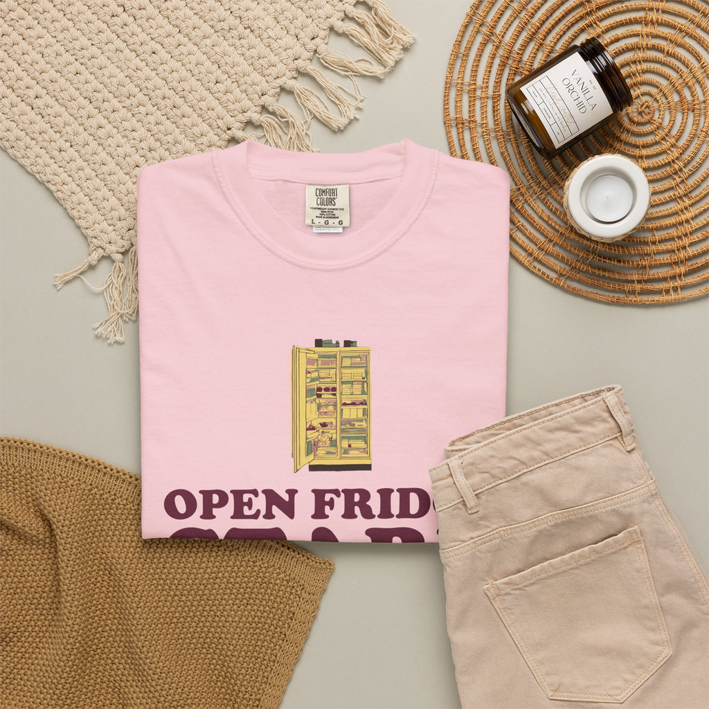 Funny Snack Lover Shirt - Open Fridge Stare Close Fridge Repeat