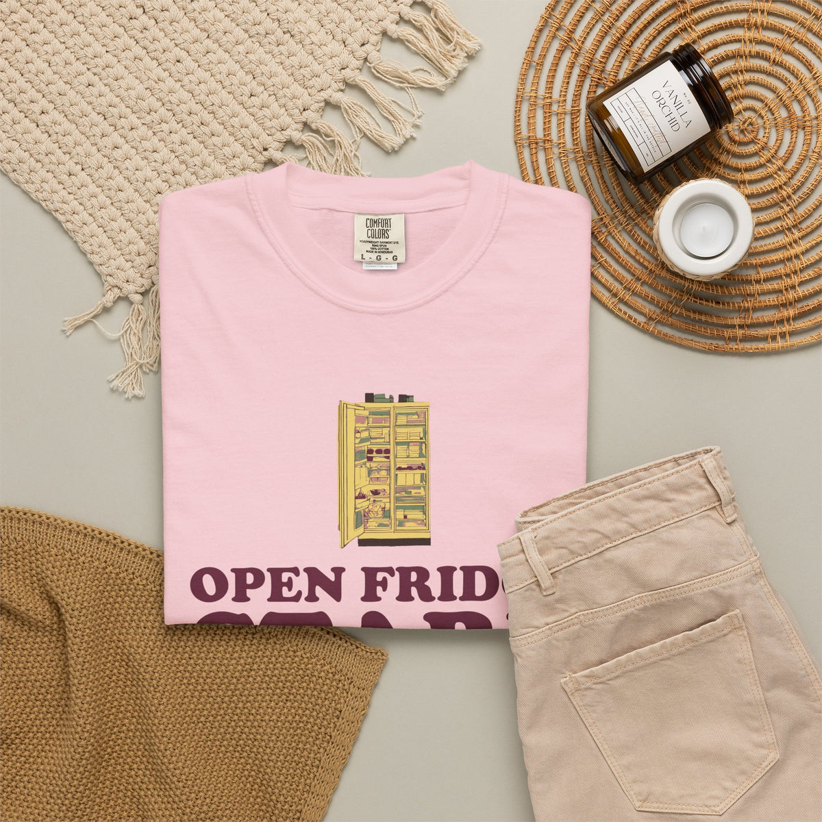 Funny Snack Lover Shirt - Open Fridge Stare Close Fridge Repeat
