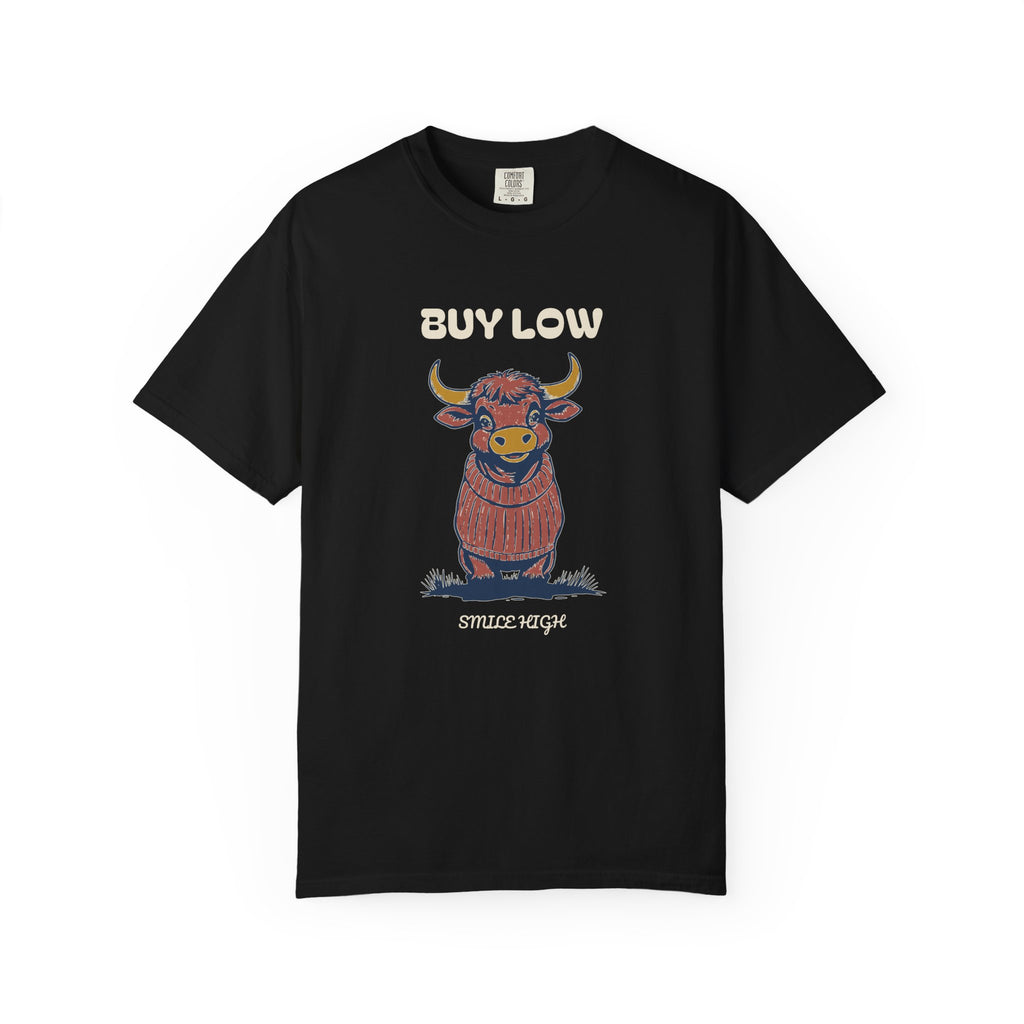 Buy Low Smile High Shirt Finance Professional Tee
