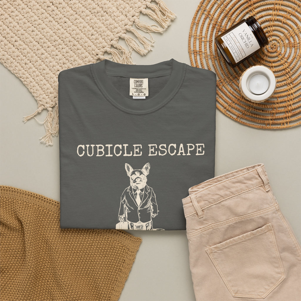Dog Lover Work Shirt - Cubicle Escape Clocking Out to Walk My Dog