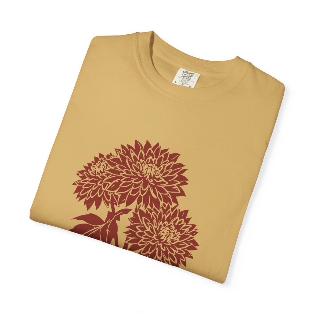 Botanical Illustration Fall Shirt - Dahlia Season Tee