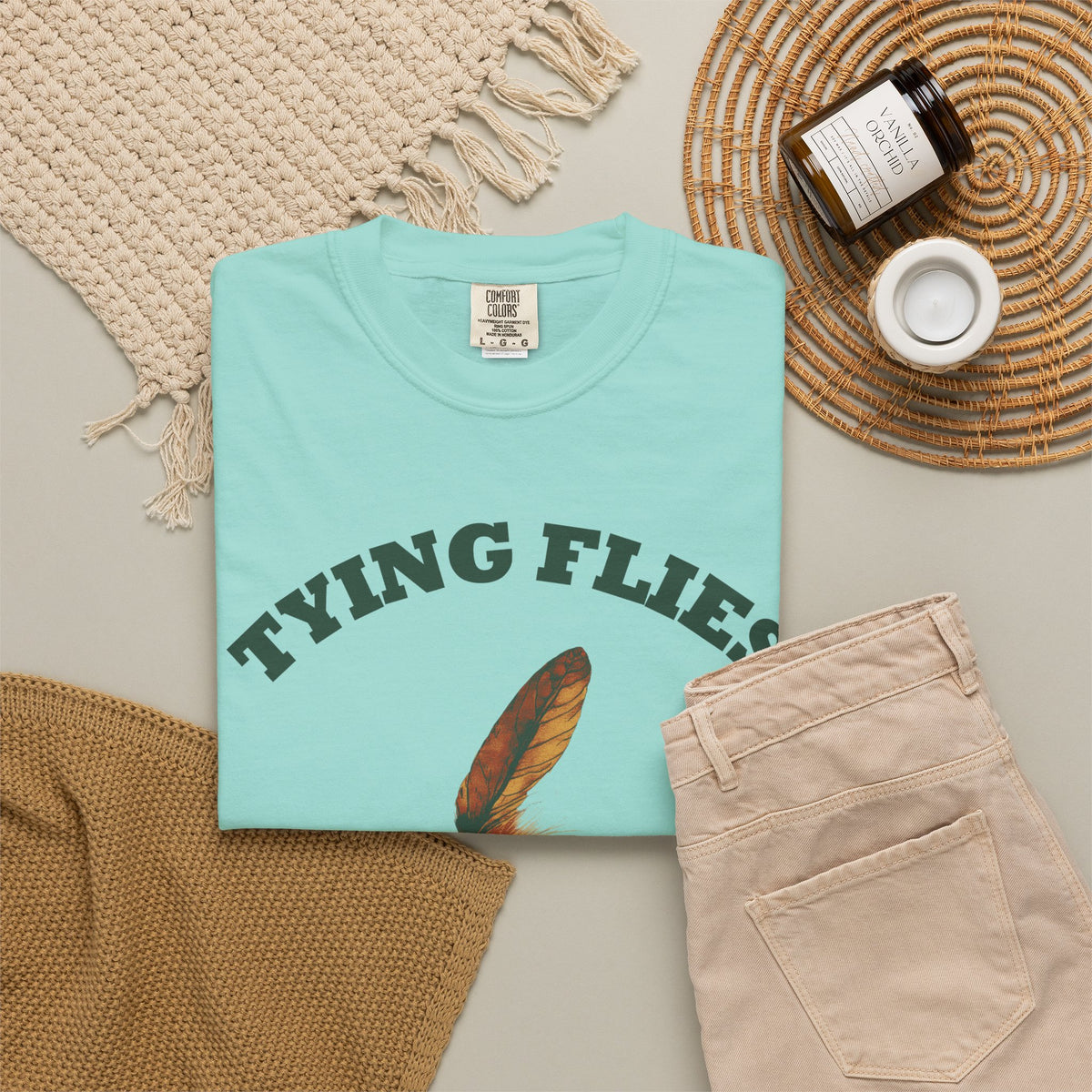 Fly Fishing Shirt Tying Flies Knots Hold When They Want Men's Tee
