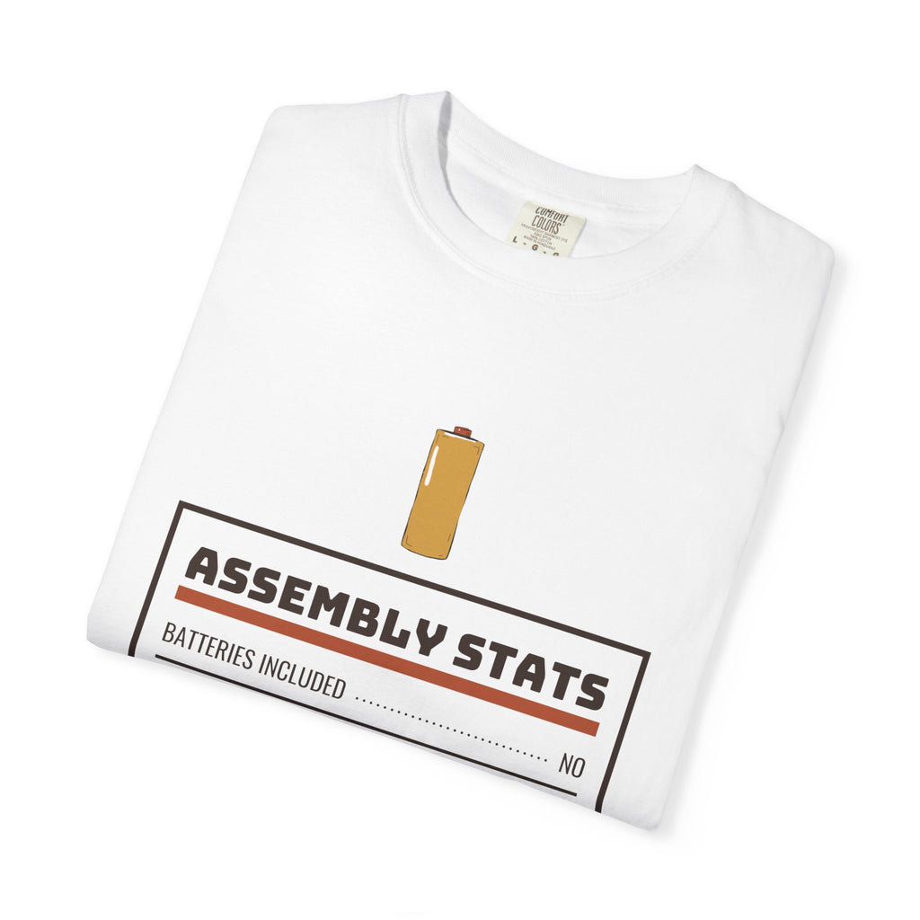 Men's Dad Christmas Shirt - Assembly Stats Storybook Art Tee