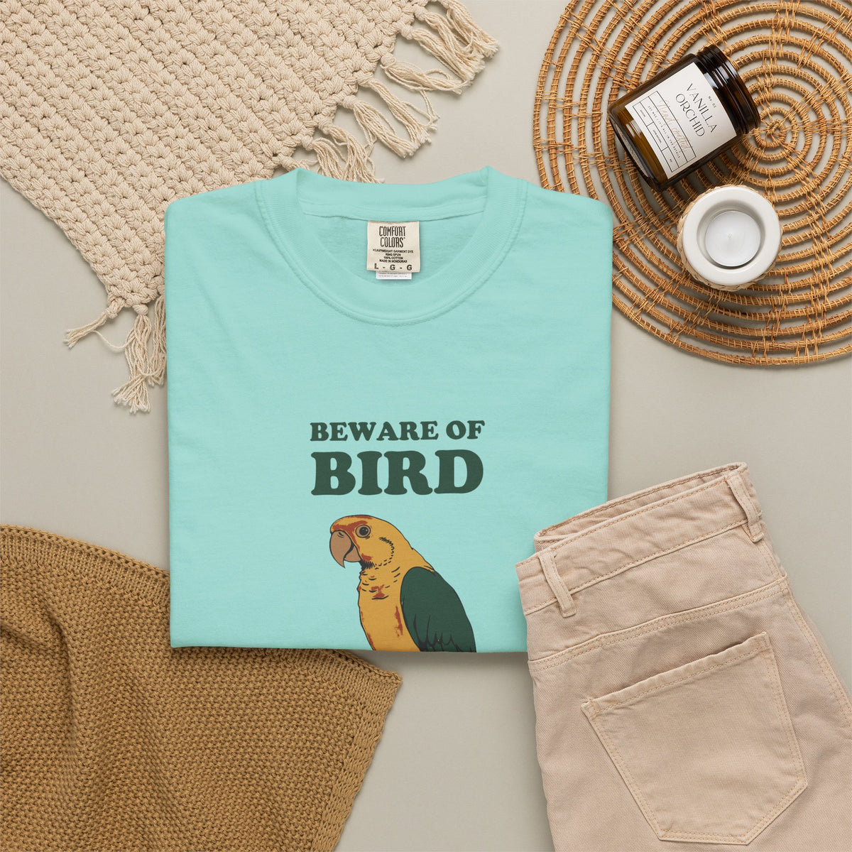 Beware of Bird She's Got Opinions Shirt Parrot Owner Tee