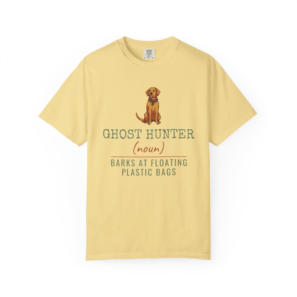 Dog Mom Halloween Shirt - Ghost Hunter Barks at Plastic Bags