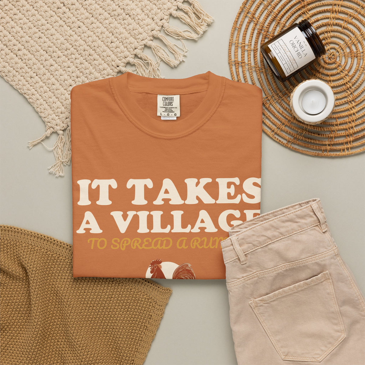 Small Town Shirt - It Takes a Village to Spread a Rumor Tee