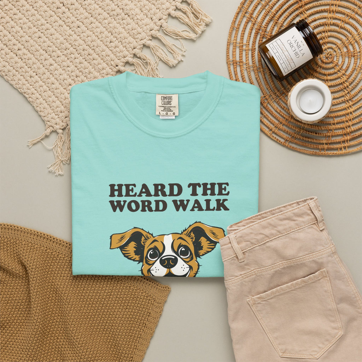 Dog Lover Shirt - Heard the Word Walk Instant Uncontrolled Chaos Tee