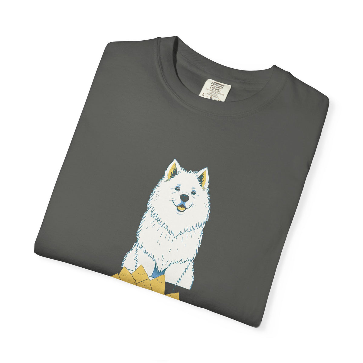 Funny The Samoyed Smells Samosas from Three Rooms Away Shirt