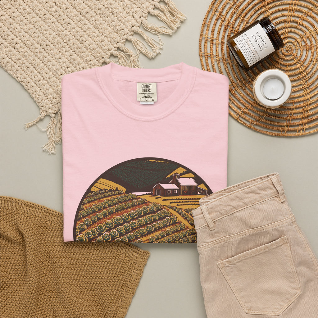 Vegetable Gardener Shirt - Vegetable Farm Hillside Tee