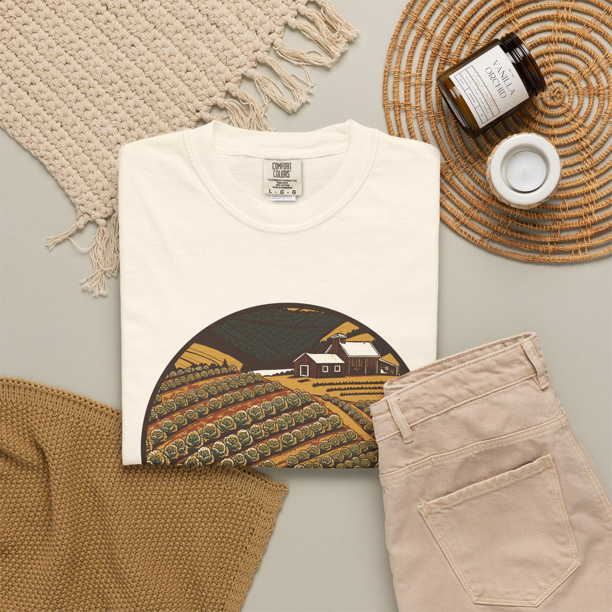 Vegetable Gardener Shirt - Vegetable Farm Hillside Tee