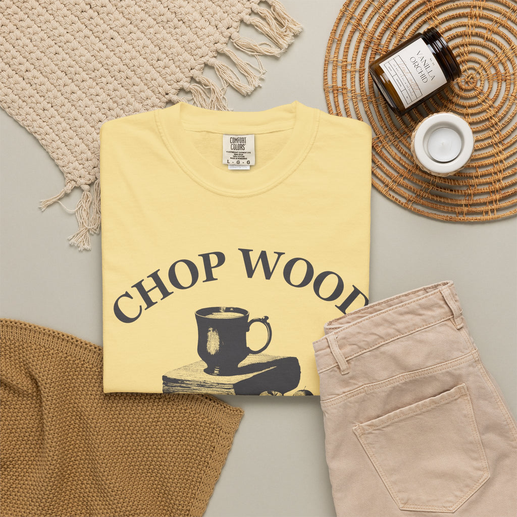 Autumn Homesteader Fall Shirt - Chop Wood Drink Cider Tee