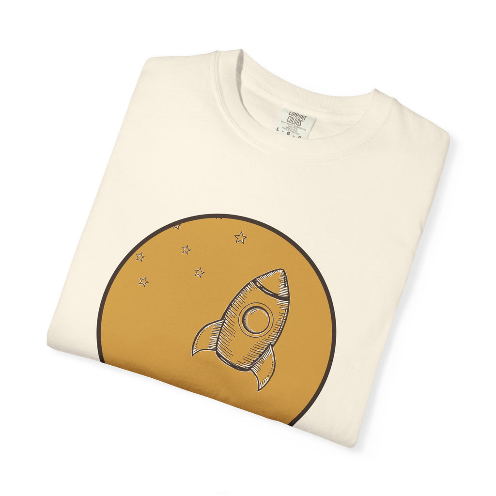 Stargazer Rocket Shirt - Looking Past The Clouds Space Lover Tee