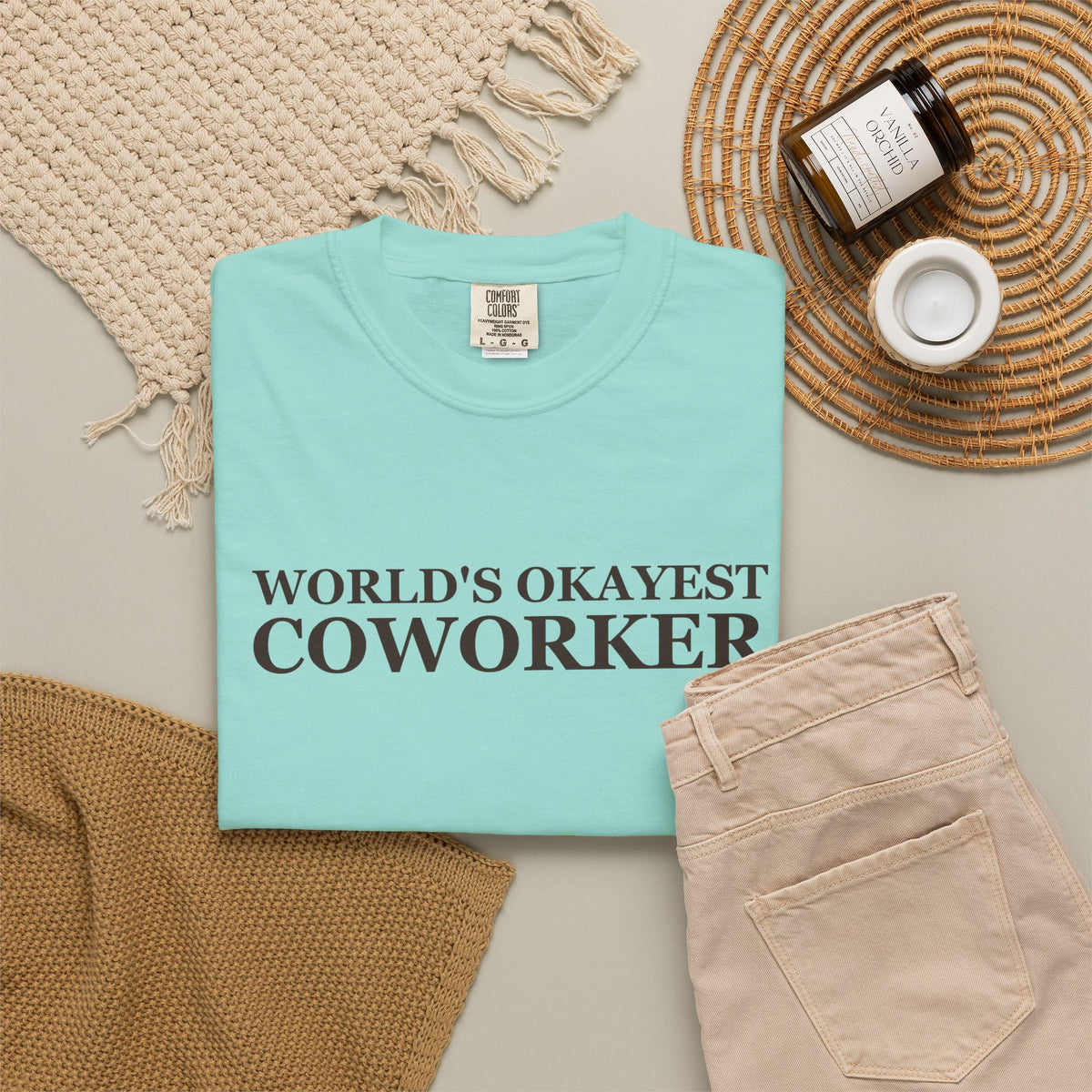 Coworker Gift Shirt - World's Okayest Coworker Tee