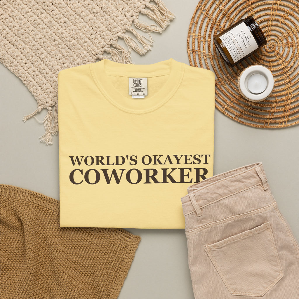 Coworker Gift Shirt - World's Okayest Coworker Tee