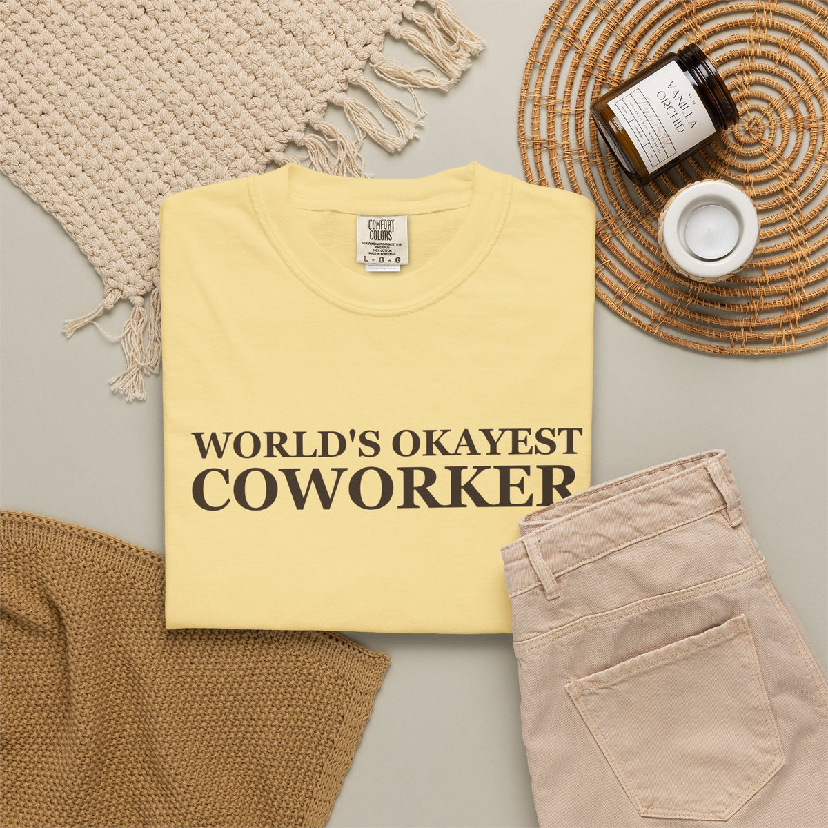Coworker Gift Shirt - World's Okayest Coworker Tee