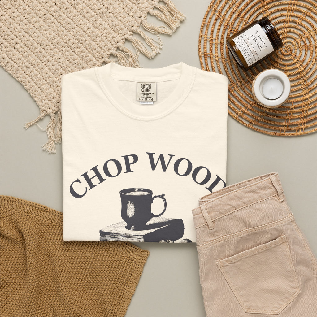 Autumn Homesteader Fall Shirt - Chop Wood Drink Cider Tee