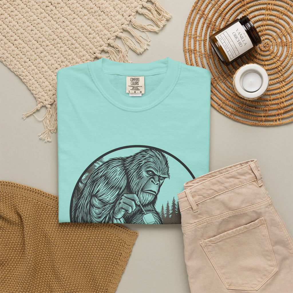 Bigfoot Camping Shirt - Campfire Myth Tee