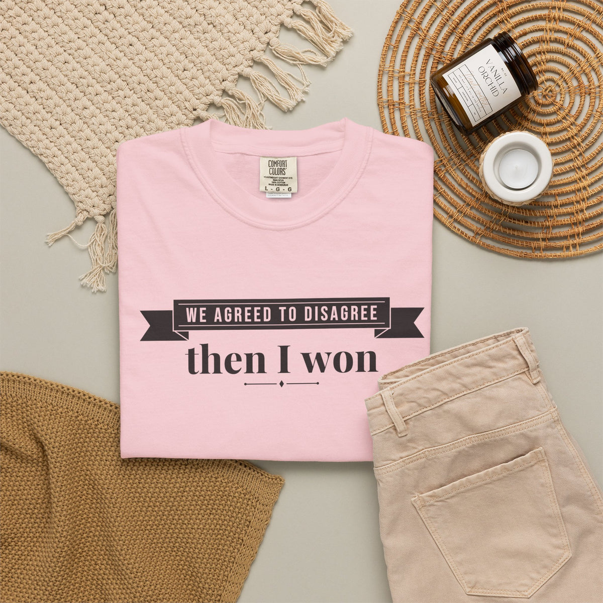 Wife Gift Shirt - We Agreed to Disagree Then I Won Tee