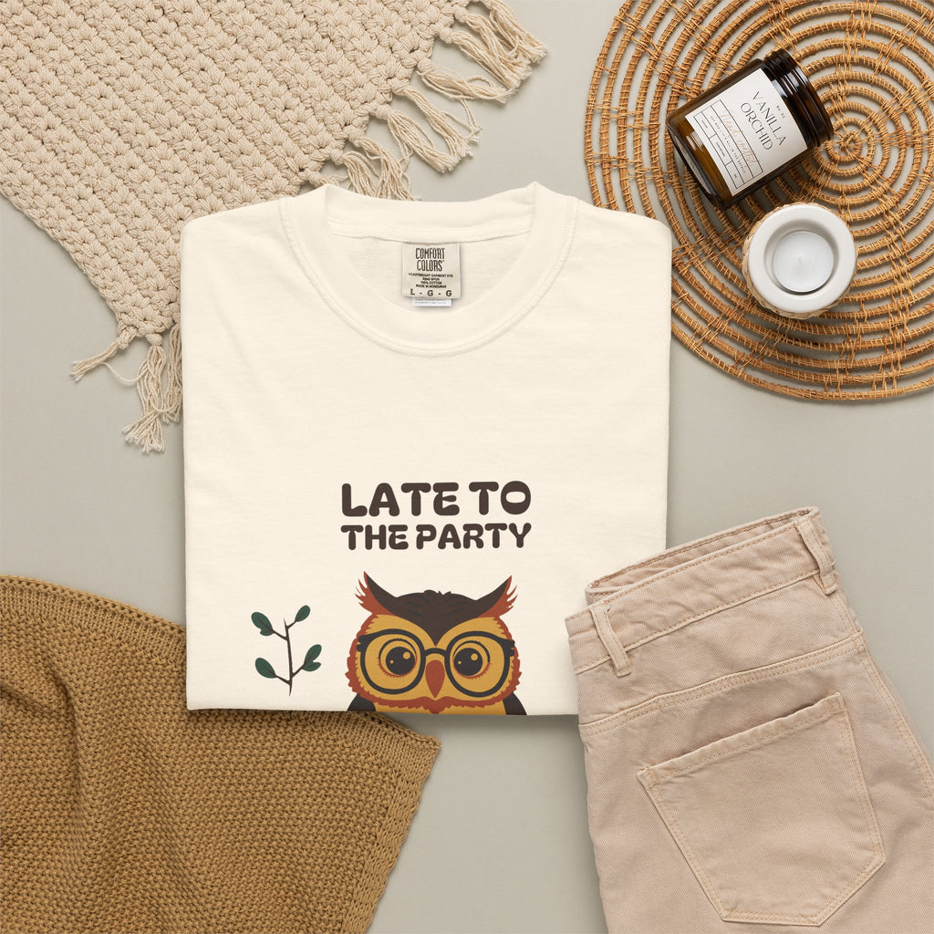 Book Lover Fall Shirt - Late to the Party Early to the Library Tee