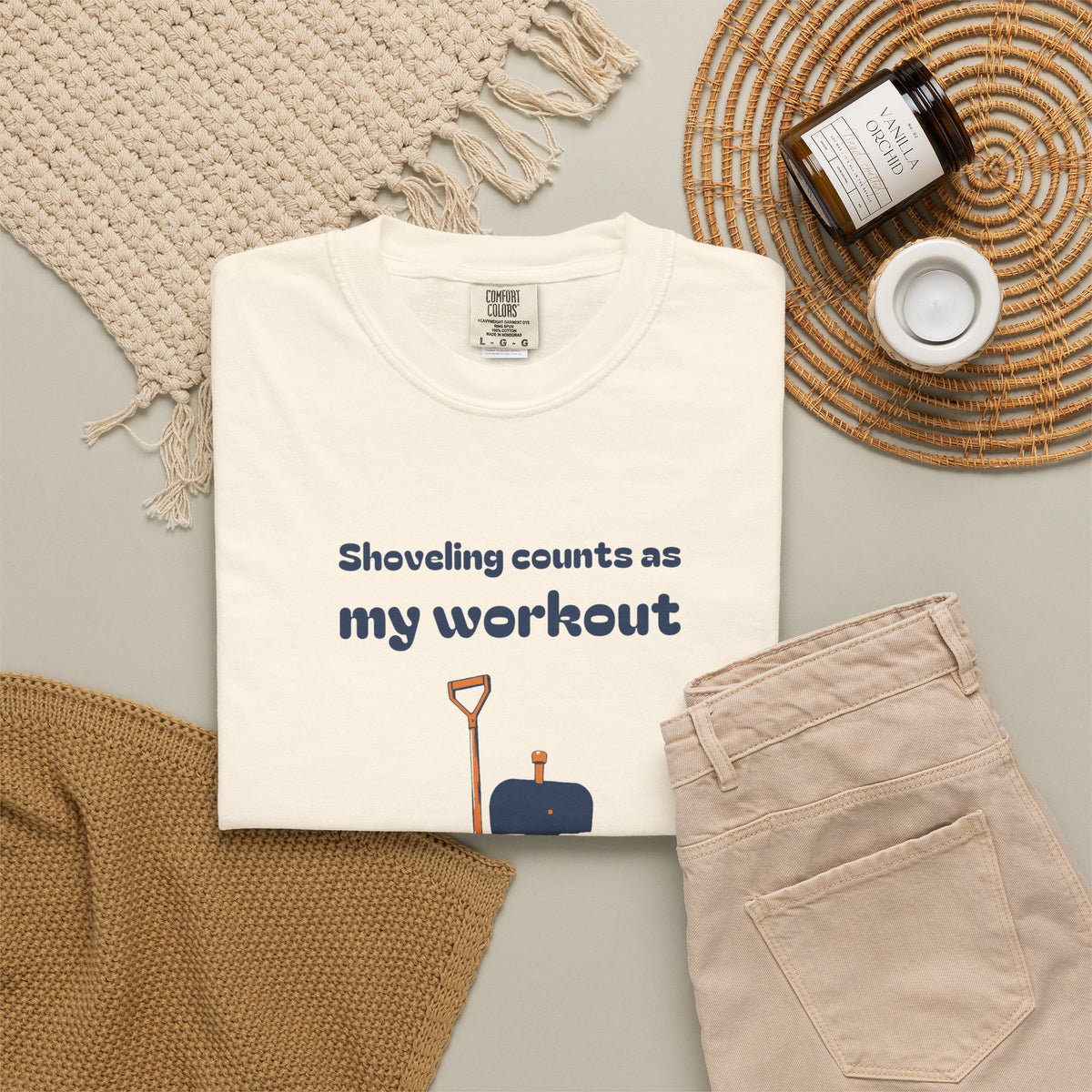 Winter Dad Gift Shirt - Shoveling Counts as My Workout Tee