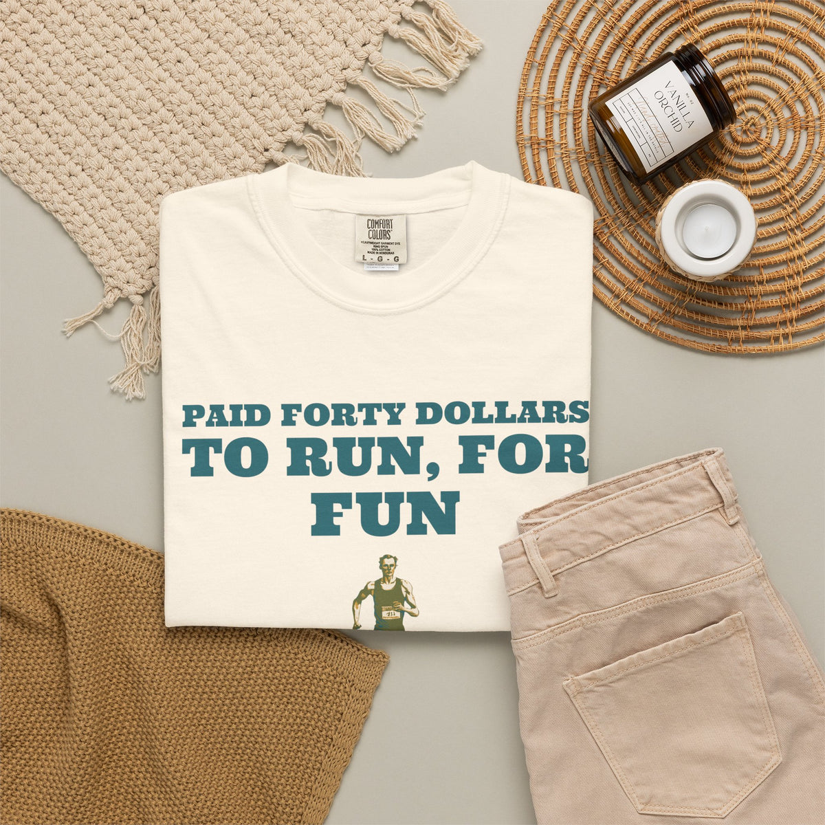 Funny Runner Shirt - Paid Forty Dollars to Run for Fun - Runner Gift