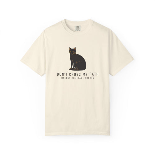 Black Cat Owner Shirt - Don't Cross My Path Unless You Have Treats