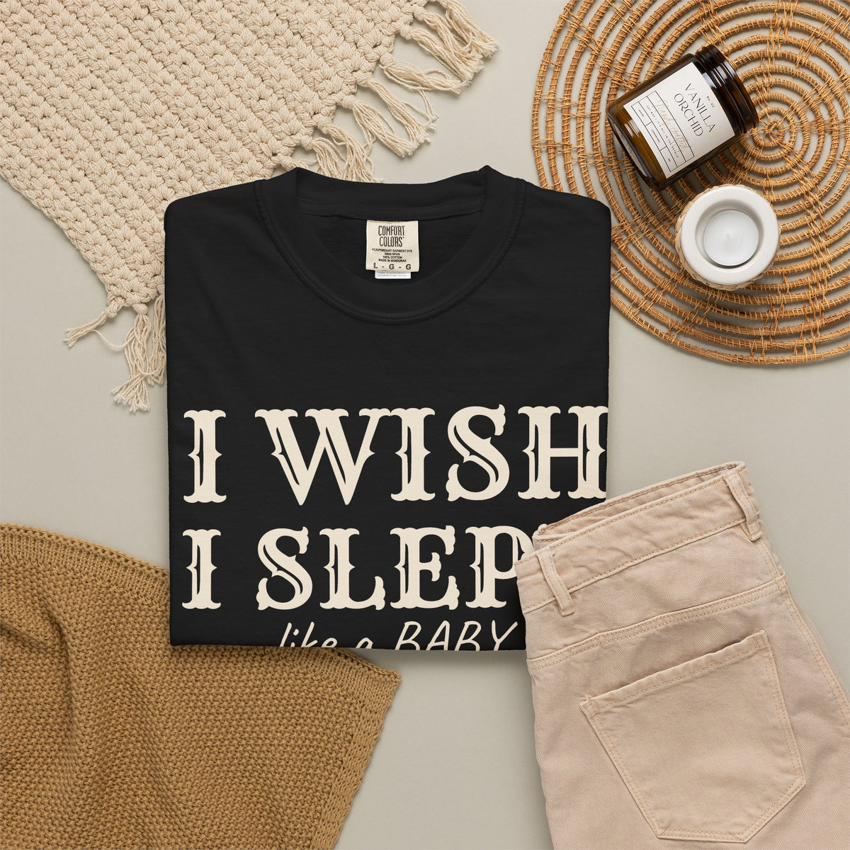 New Parent Shirt - I Wish I Slept Like a Baby Tee