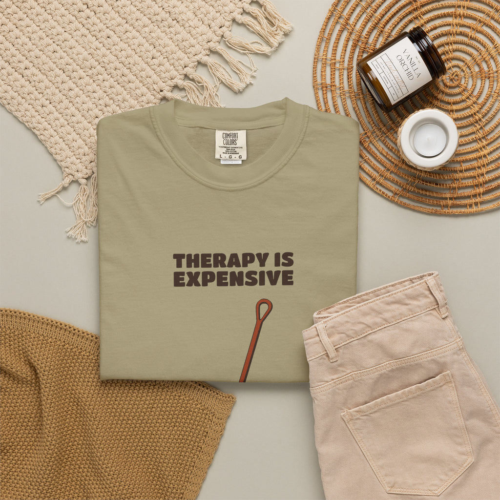 Men's Reluctant Gardener Fall Shirt - Therapy is Expensive Tee |