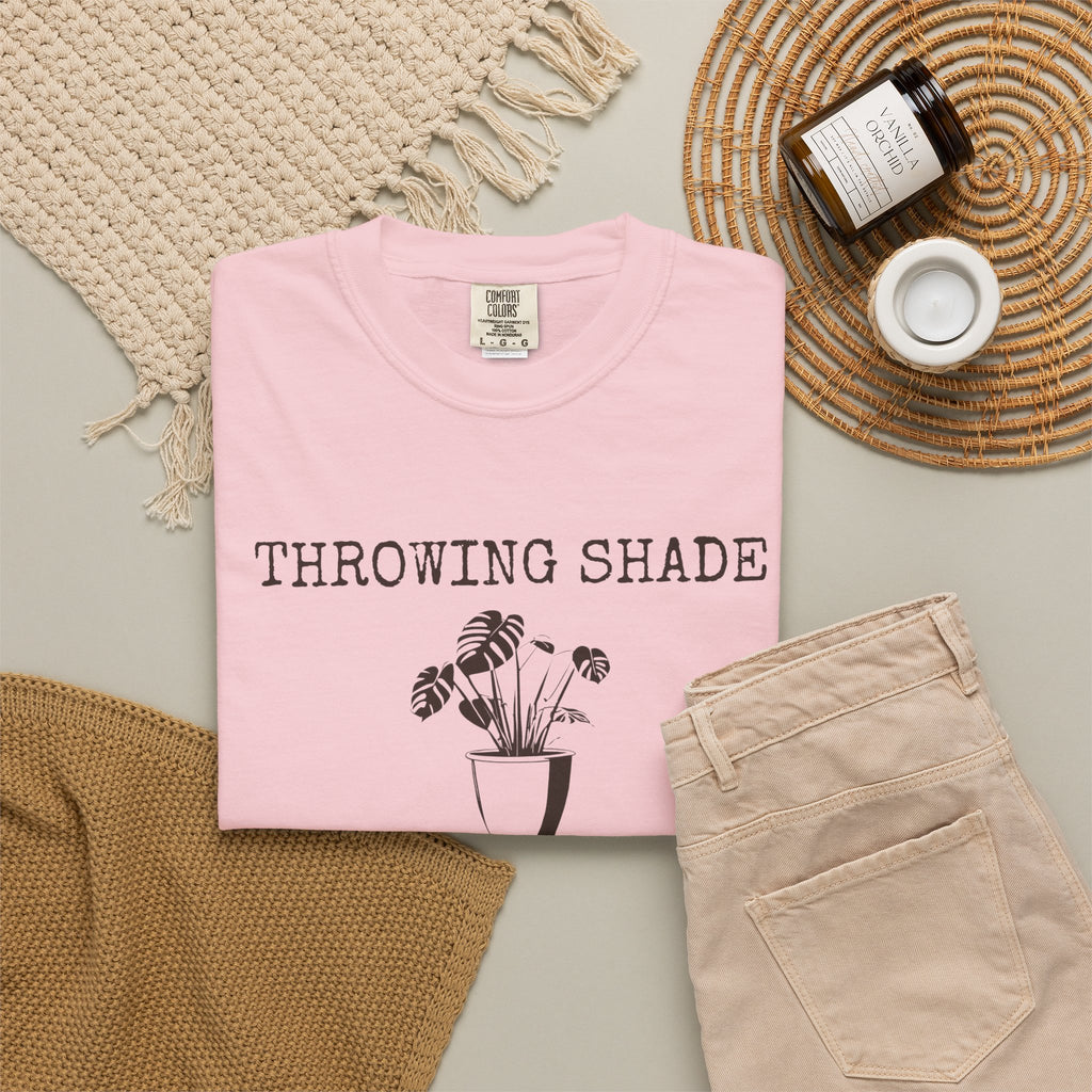 Plant Lover Shirt - Throwing Shade is a Botanical Necessity Tee